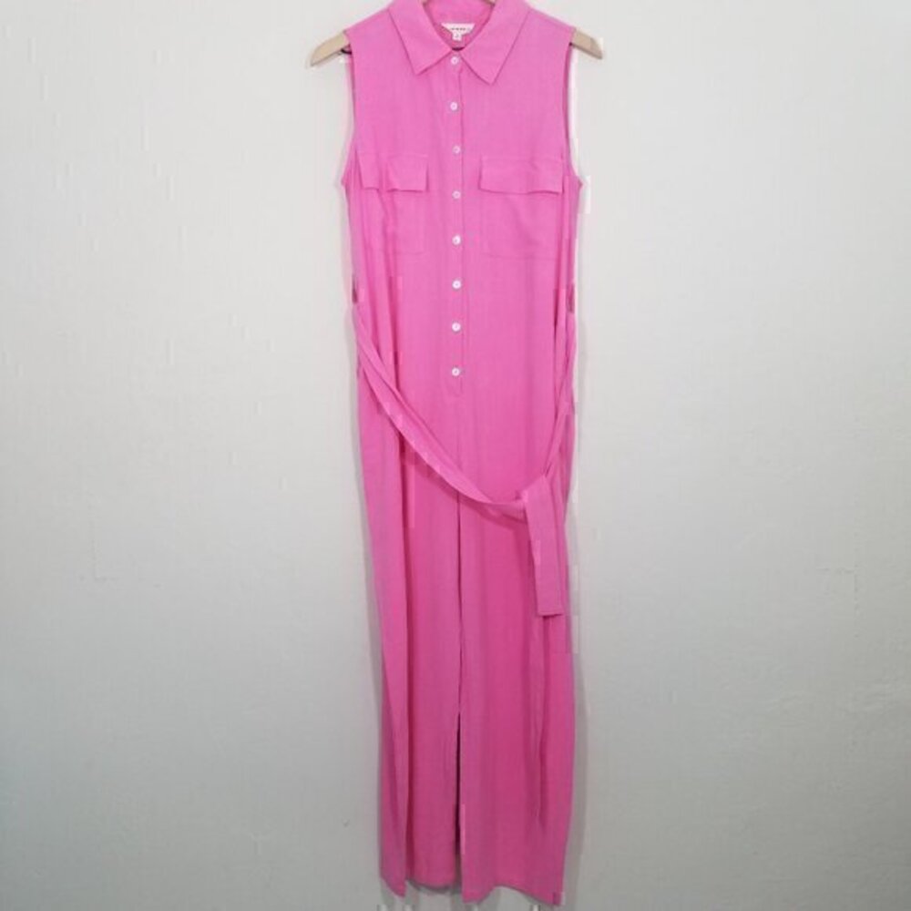 NWT eesome Sleeveless Pink Jumpsuit with Pockets Size M